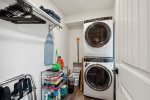 Private washer and dryer in unit on main level